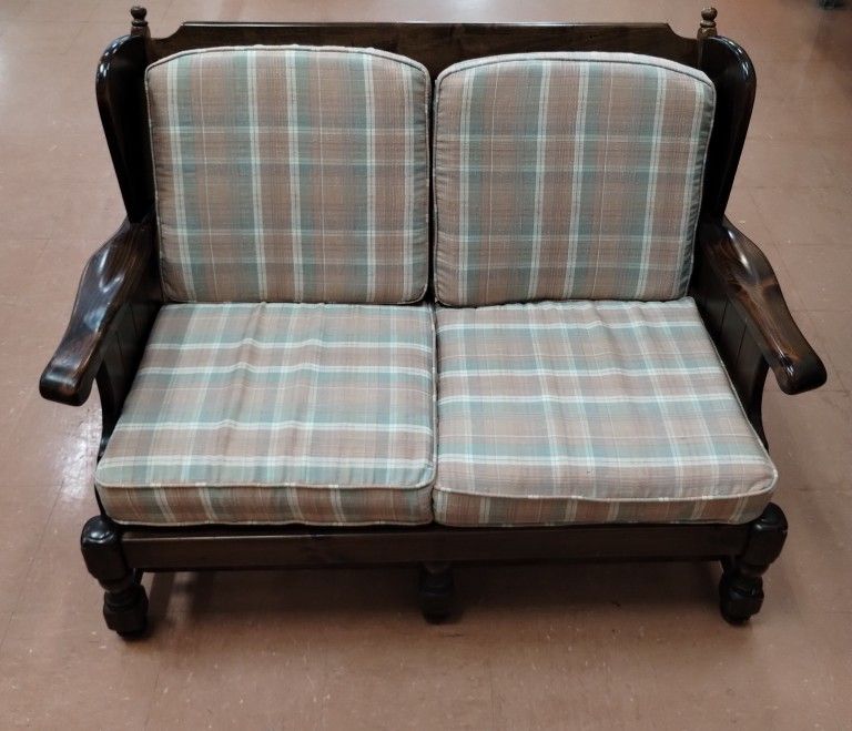 Antique Wooden Love Seat