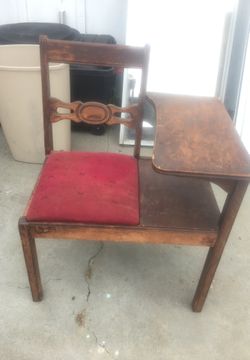 Antique side chair desk