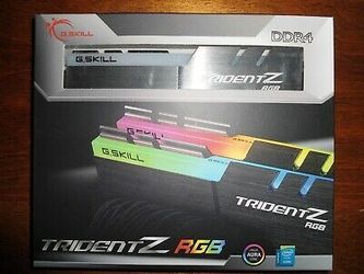 ** G.SKILL TridentZ RGB 16GB (2 x 8GB) 4133MHz (B-Die) DDR4 PC4-33000 Desktop RAM Memory