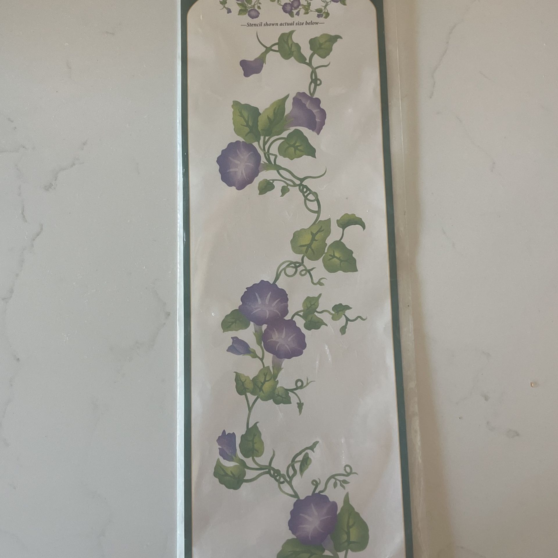 Stencil Morning Glory