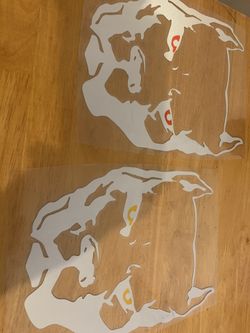 9x7.5 pit bull stickers