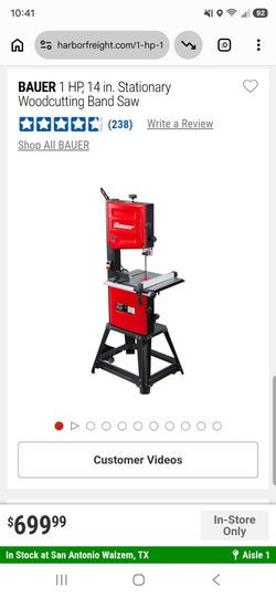 Bauer 14" bandsaw