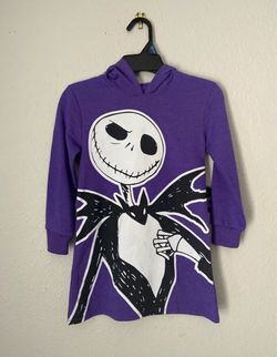 Disney Jack skeleton hoodie dress size XS 4/5
