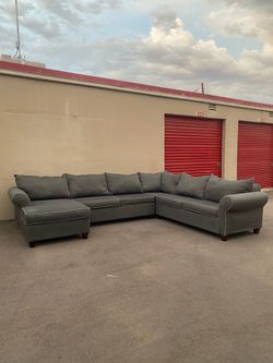 Huge U-Shape Gray Sectional
