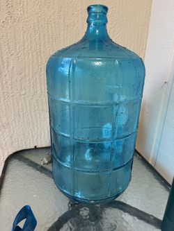 Teal 5 Gallon Glass Jug