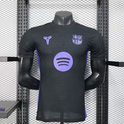 2025-26 Barca Jersey Black Purple