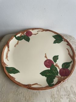 Vintage Franciscan Apple Plates Apple Pattern Chop Plate Set of 2