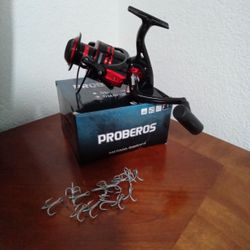 Reel Proberos 8000 +15 Anzuelos 3/0 Tres Puntas