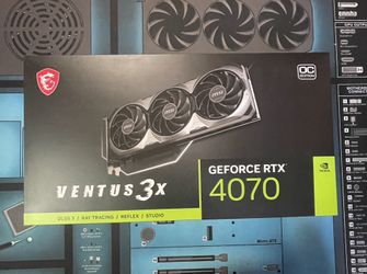 GeForce RTXâ„¢ 4070 VENTUS 3X 12G OC ... brand NEW, never opened GPU