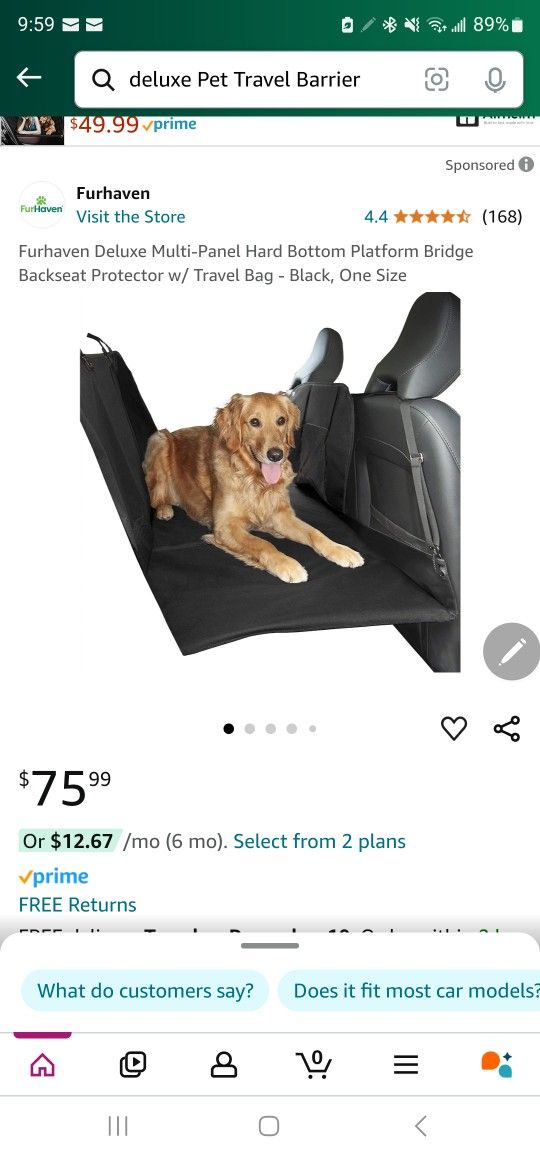 Pet Travel Barrier