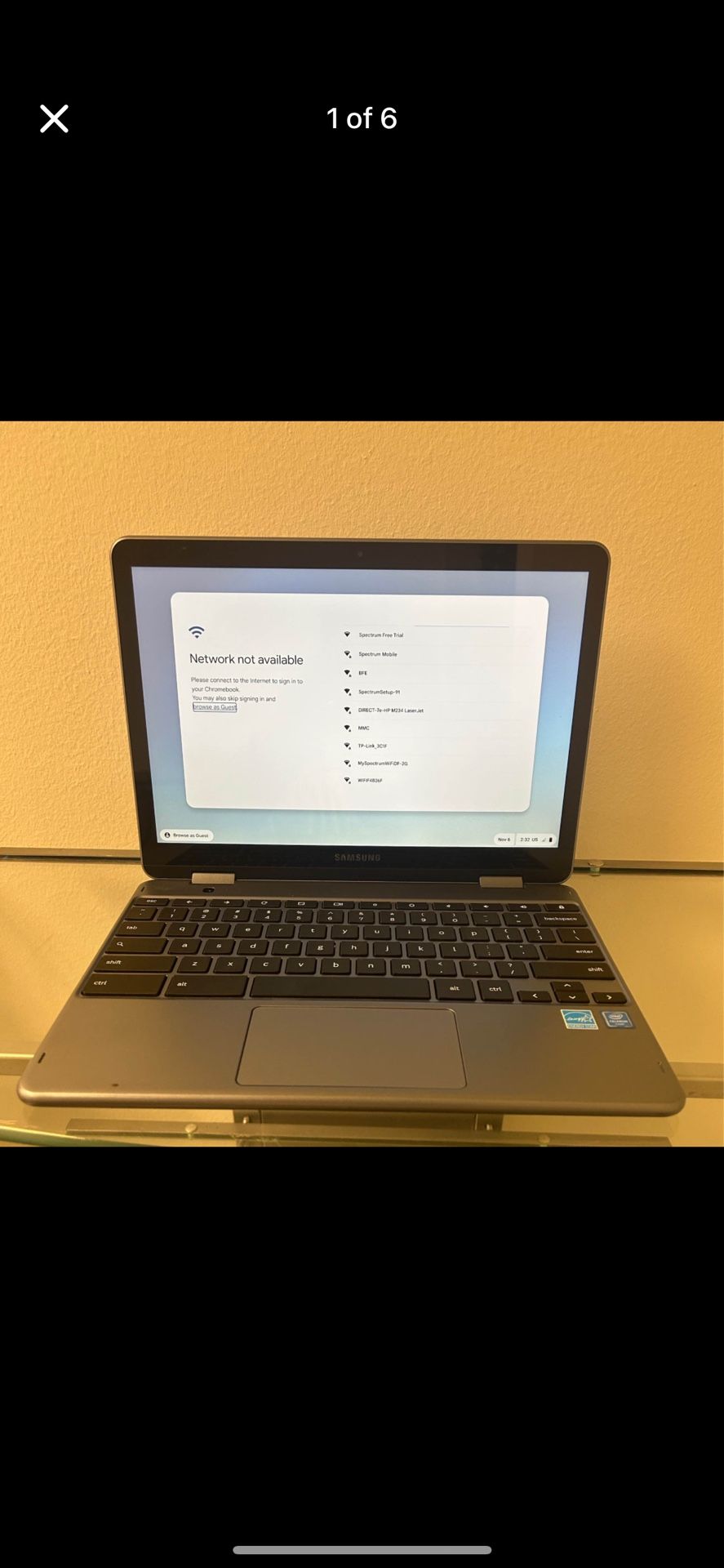 12" Samsung 360° Flip around 2 in 1 Touchscreen Laptop / Tablet (w/Sim Data)