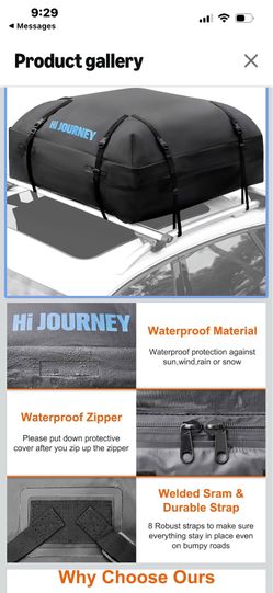 car rooftop cargo carrier/SUV  20.00