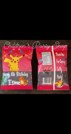 Pikachu Chip Bags