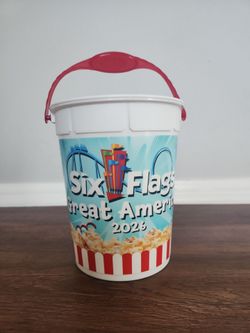 Six Flags Popcorn Bucket