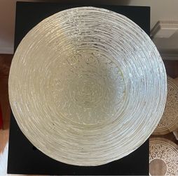 Decorative silver Glass Bowl