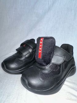 Prada Sport / Prada Linea Rossa kids’ Velcro Sneaker Size 24 Toddler Size 8-9 Pre Owned No Box