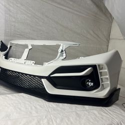 2016-2021 HONDA CIVIC FRONT BUMPER TYPE R CONVERSION FIT SEDAN HATCHBACK COUPE / PAINTED White crystal Pearl
