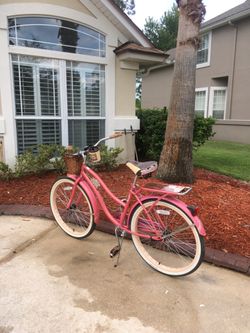 Panama jack top pink beach cruiser