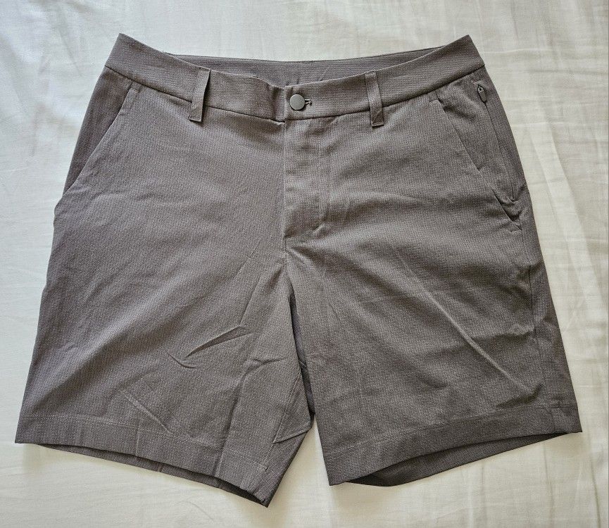 Lululemon ABC Classic Shorts Woven Air Men Size 30 Gray Performance Rover