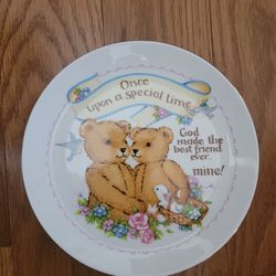 Vintage Best Friends Heirloom Editions Plate by Paula