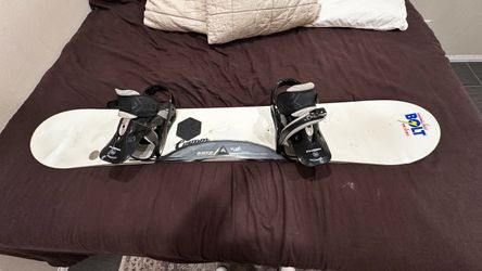 Burton Customs snowboard and bindings