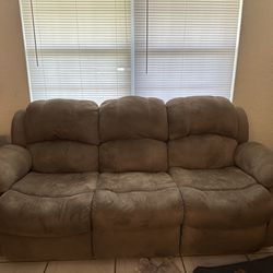 FREE -  2 Piece Recliner Couch