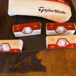 Driver Cover And 4 Boxes Callaway  Golf Balls