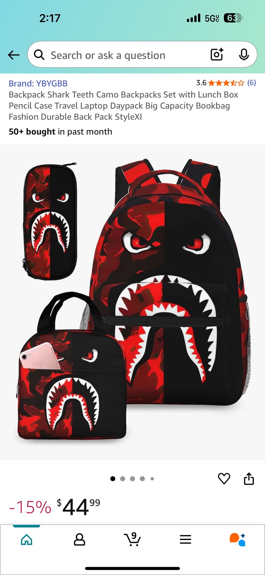 Backpack 3pcs 