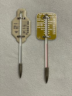 Vintage Food Thermometers, metal