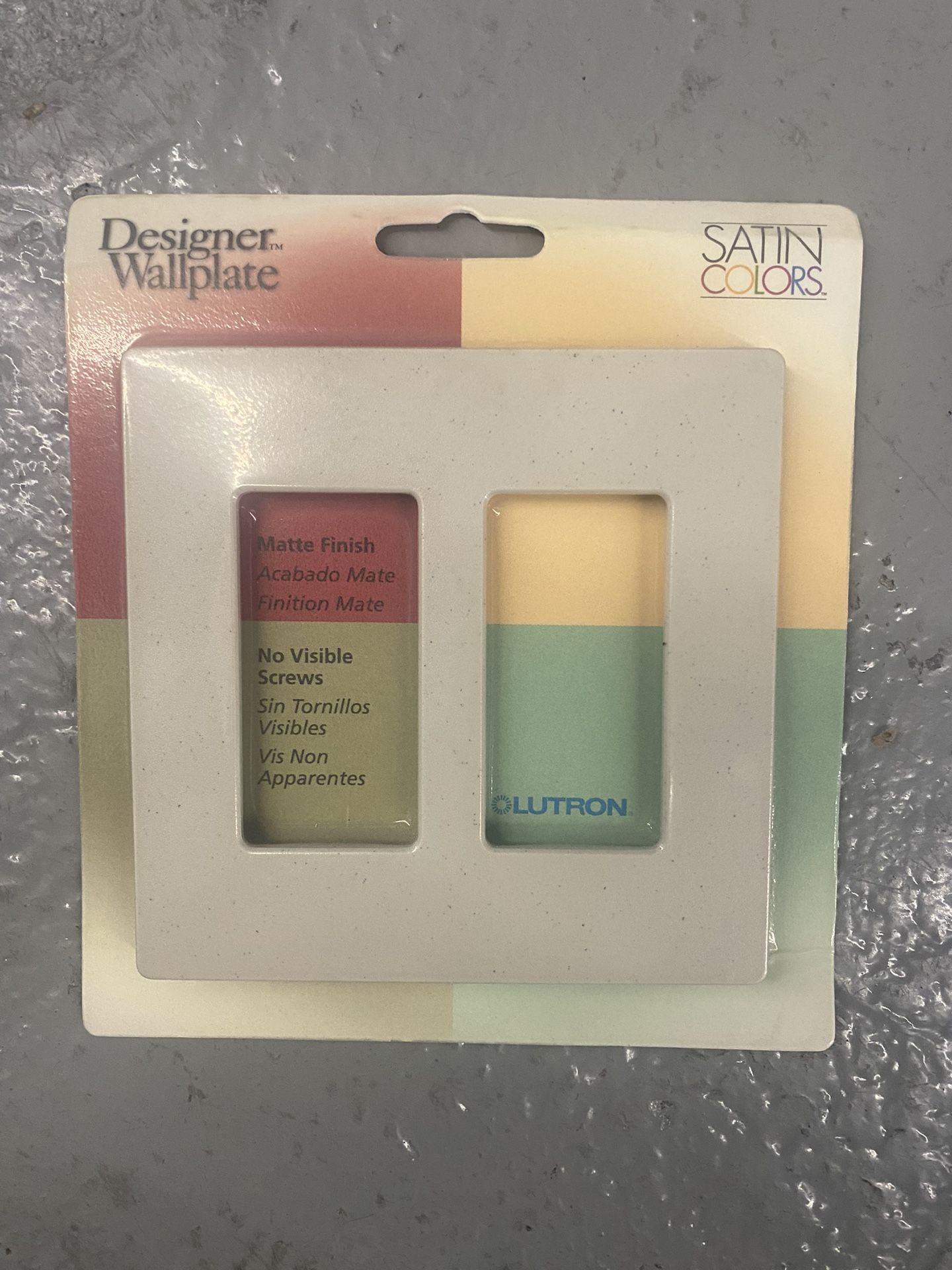 Custom Stone Color Designed Screw-less Double Gang Wall Plates