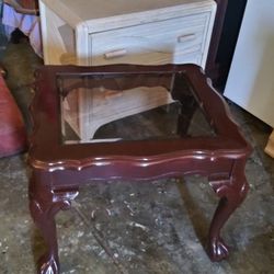 Beautiful Vintage Side Table 26 W. 25 H.