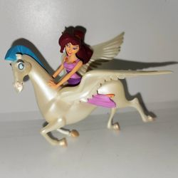 Vintage 90s Disney Hercules Megara and Pegasus holiday Christmas ornament 
