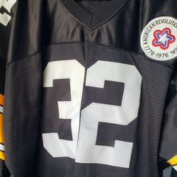 STEELERS THROW BACK FRANCO HARRIS JERSEY SIZE 3X BUT IF SAY SAYS 5X