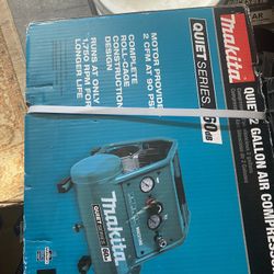 Makita Quiet Series 1 HP, 2 Gallon, Oil-Free, Electric Air Compressor