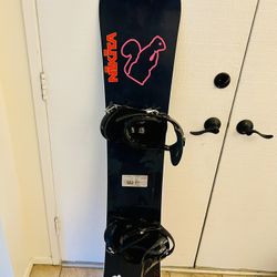 155cm Mens Snowboard With Bindings