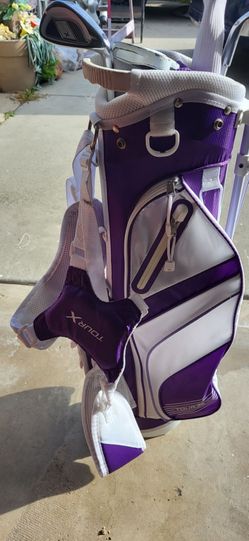 TOUR X SIZE 3 5PC With Stand Bag White and purple