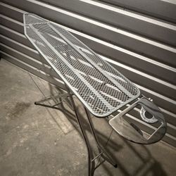 Full Size Metal Ironing Board 63”x15”x38” Chrome Steel