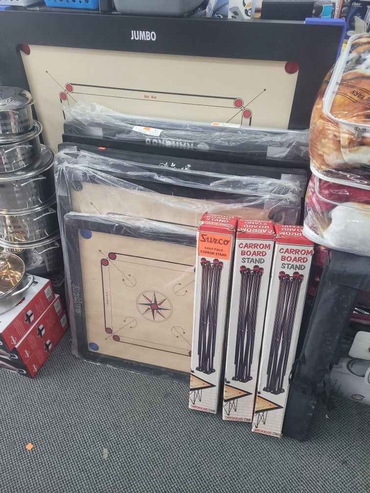 Jumbo Carrom Board 4ft Long Available - With Stand NeW