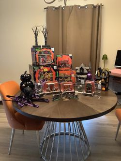 Halloween Haunted Village Houses Spooky Town and Decor