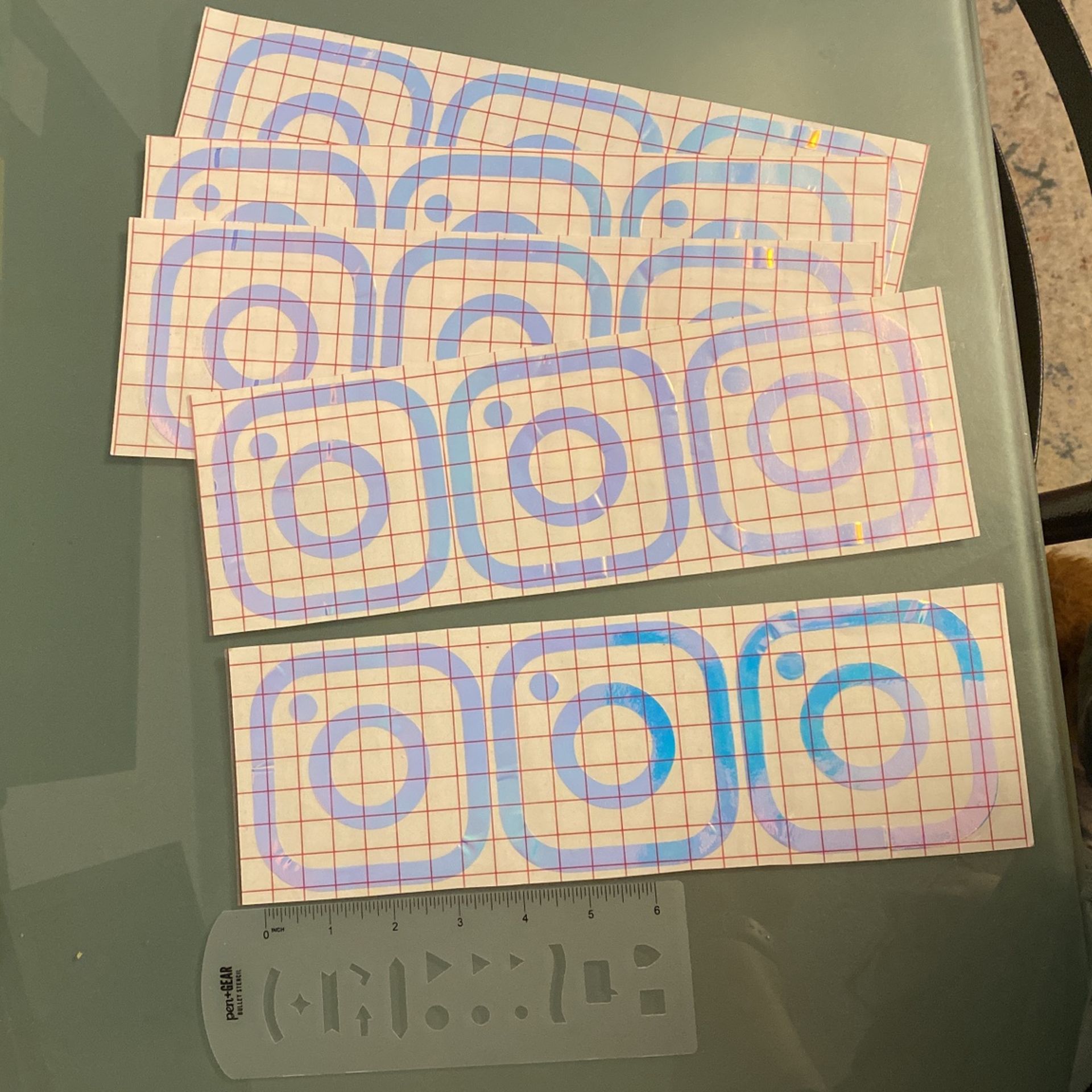Vinyl Instagram Sticker Logos