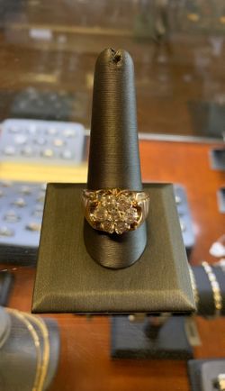 14K Yellow Gold & Diamond Ring
