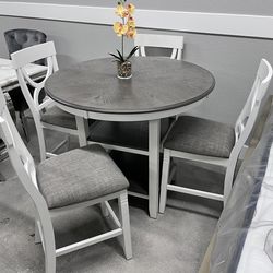 5pc Counter Height 🩶🤍