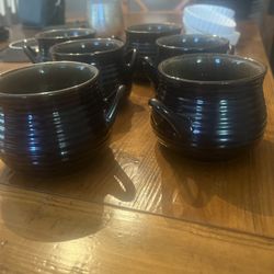 crate &  Barrel 16 Ounce Soup crocks 