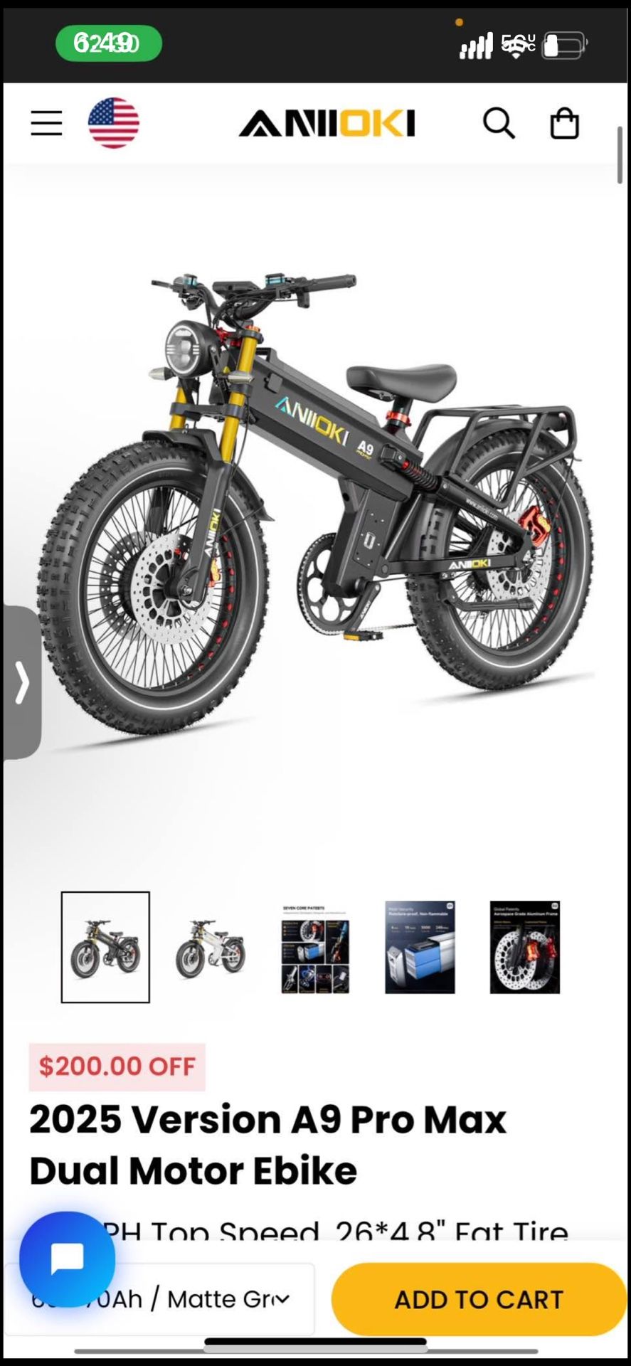 2025 Version A9 Pro Max Dual Motor Ebike