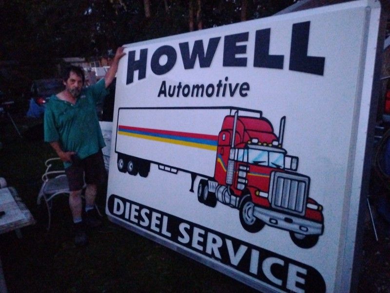6ft × 8ft Illuminated Double Sided Sign