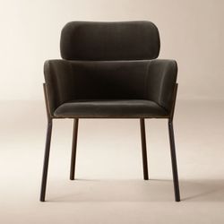 Azalea Mink Grey Velvet Dining Chair (4 chairs)