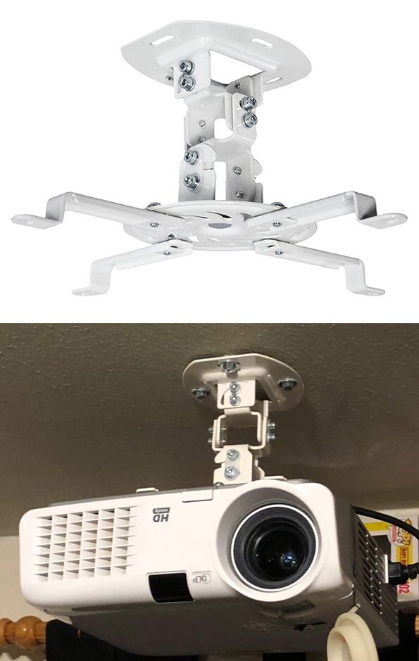 Brand New $15 VIVO Universal Adjustable Ceiling Projector Mount Tilt Extending Arm Bracket, 360 Rotation