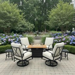 7pc Swivel Chair Set