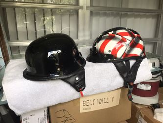 Two helmets