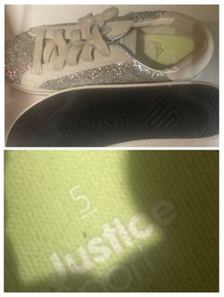 New Justice Sparkling Athletic Shoes size 5